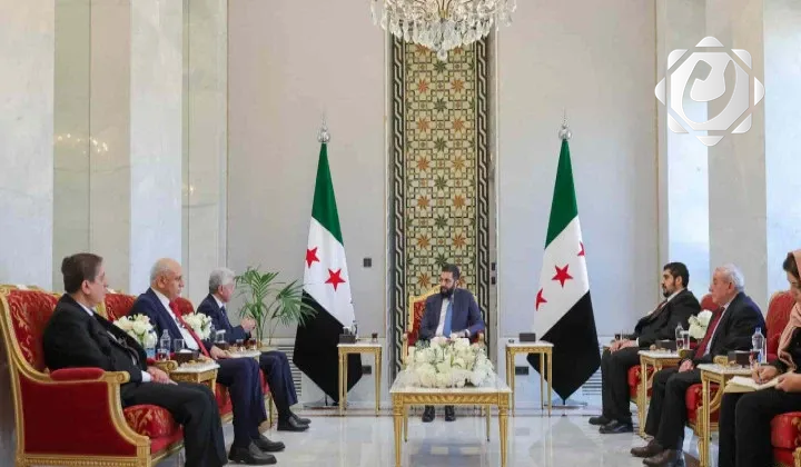 الشرع يلتقي وفدًا من المجلس الوطني الكردي في دمشق