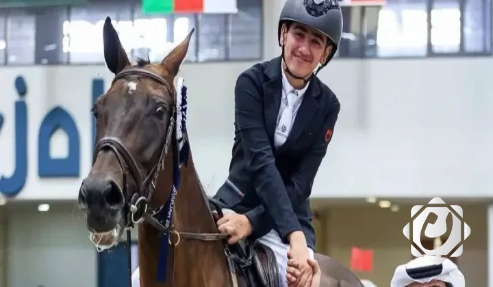 إنجاز الفارس العراقي حمزة الدليمي في بطولة الشارقة الدولية لقفز الحواجز