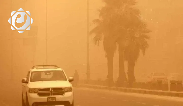 عاصفة ترابية تضرب المناطق الغربية من العراق