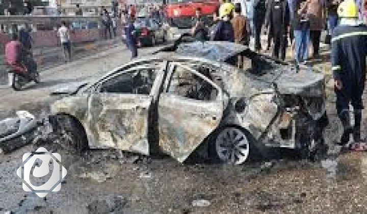 انفجار عبوة لاصقة أسفل سيارة في الكرادة ببغداد