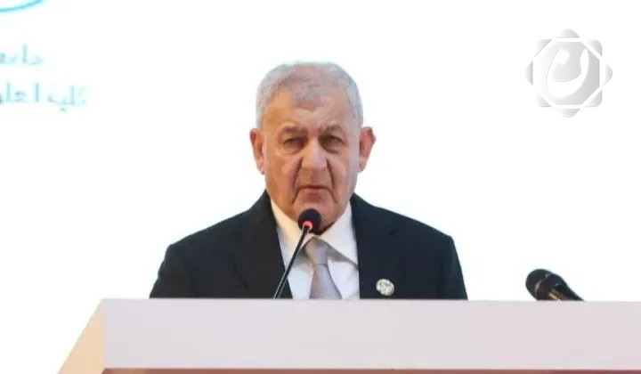 الرئيس العراقي يدين الهجمات على الحشد الشعبي ويعتبرها تهديداً للأمن