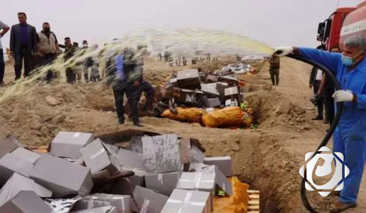 إتلاف 44 كيلوغراماً من المخدرات و91 ألف قرص في البصرة