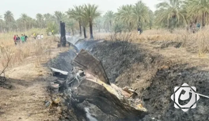 سقوط بقايا صاروخ باليستي في بابل